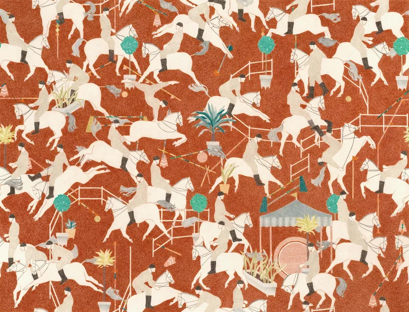 La Cavalcade - Lauréate du Concours de la Toile de Jouy 2024 (Prix du Public)